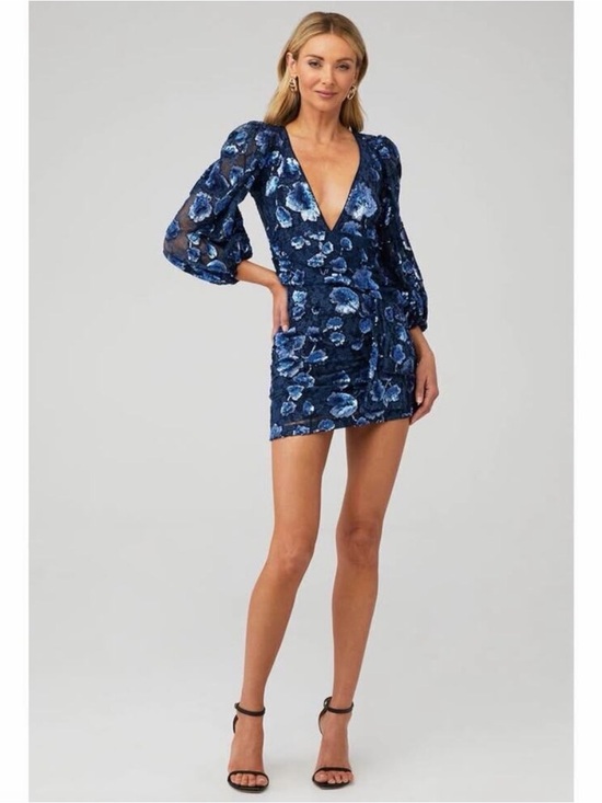 For Love And Lemons Dresses & Skirts - For Love and Lemons, Victoria Embroidered Sequin Floral Mini Dress | W Small